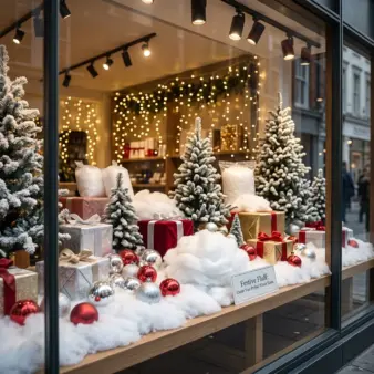 Artificial Fluffy Snow Decoration for feature