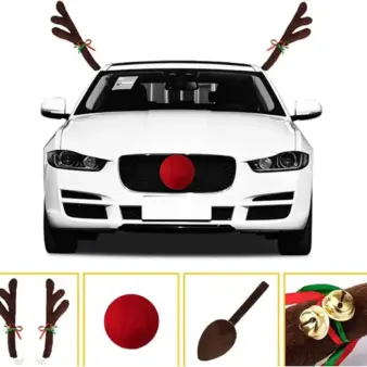 Christmas Reindeer Car Decoration Kit – Antlers,