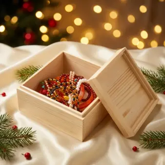 Christmas Eve Boxes Jewelry Collection Box Christmas Eve Collection silk