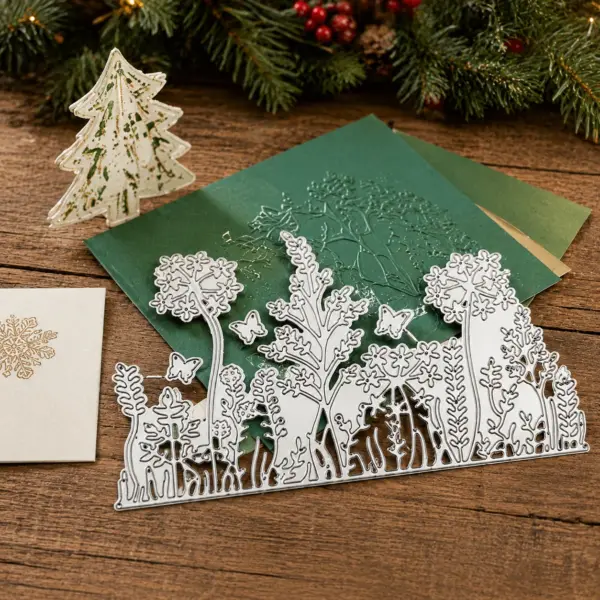 Christmas Flowers Metal Cut Dies three