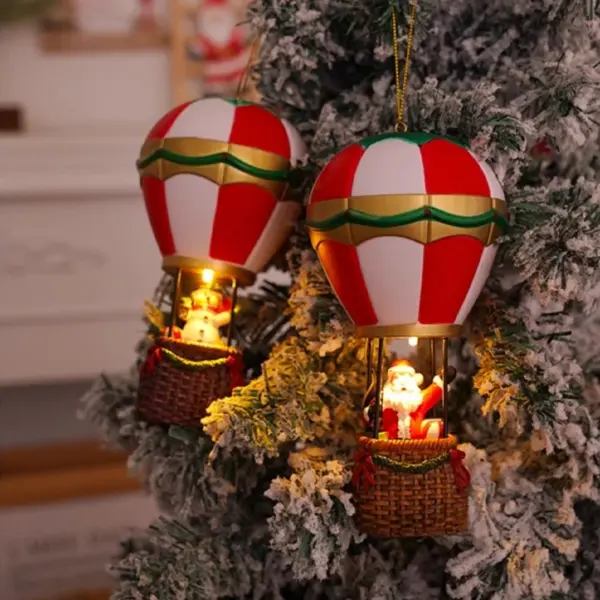 Christmas Hot Air Balloon Ornament home