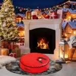 Christmas Storage Bag – Round Zippered Organizer for Wreaths, Ornaments & Holiday Decorations
