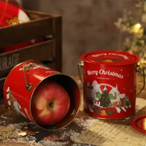 Christmas Tin Gift Box – Festive Metal Candy & Cookie Storage Container (Multiple Designs & Sizes) - Image 4