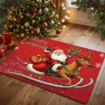 Christmas Door Mat – Festive Non-Slip Welcome Mat for Indoor & Outdoor Holiday Decor