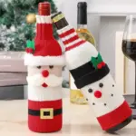 Christmas Wine Bottle Cover both