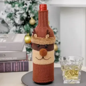 Christmas Wine Bottle Cover elk