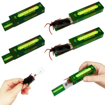 Cockroach Gum Prank Toy Fake Roach Snap Joke Prop for Halloween
