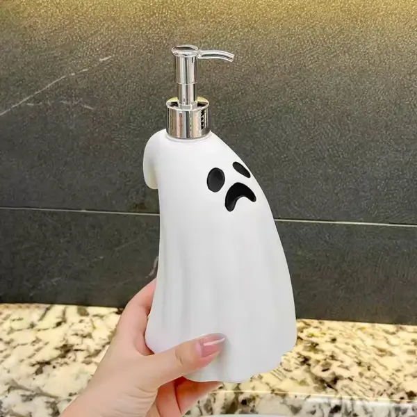 Creative Ghost Soap Dispenser in hand
