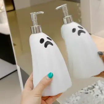 Creative Ghost Soap Dispenser pair white