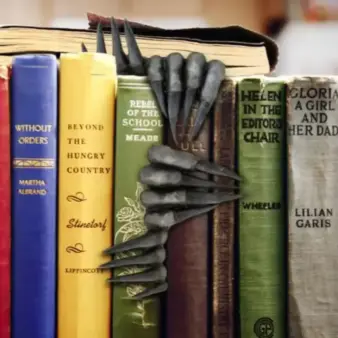 Creepy Hand Bookmark Gothic Resin Devil Hand Figurine book