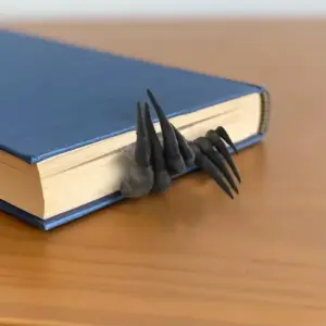 Creepy Hand Bookmark Gothic Resin Devil Hand Figurine in book