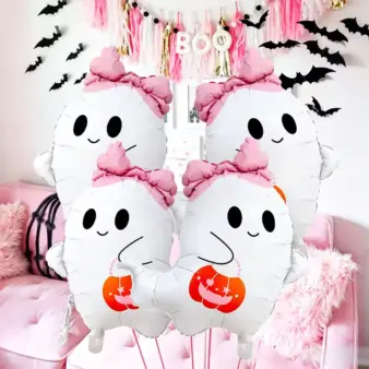 Cute Ghost Foil Balloon Set all