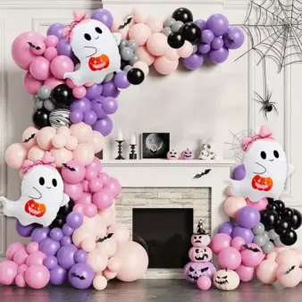 Cute Ghost Foil Balloon Setn multi