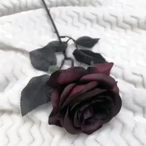 Dark Red Artificial Roses