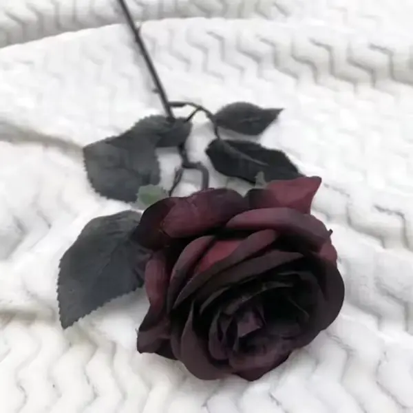 Dark Red Artificial Roses