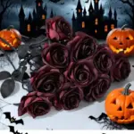 Dark Red Artificial Roses home