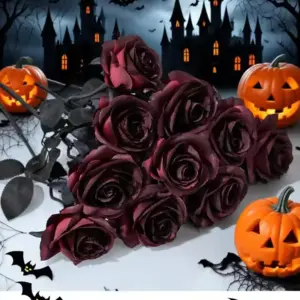 Dark Red Artificial Roses home