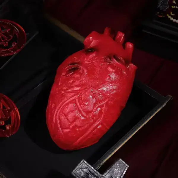 Fake Human Heart Prop heart on book