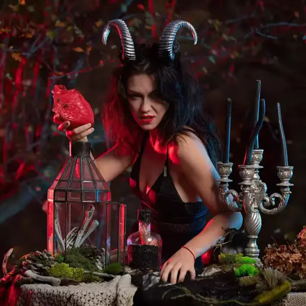 Fake Human Heart Prop in hand