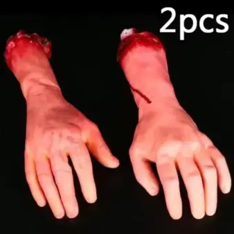 Fake Severed Arm Halloween Prop 2pcs