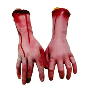 Fake Severed Arm Halloween Prop with white bg