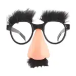 Funny Disguise Glasses Big Nose Eyebrows & Mustache Novelty Prank Specs for Halloween & Parties feature