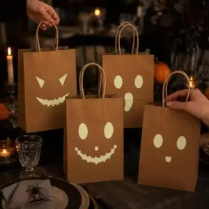 Glow in the Dark Halloween Treat Bags multiversion