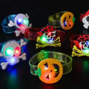 Glowing Halloween Bracelets & Rings Set
