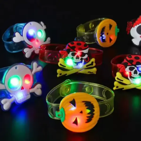 Glowing Halloween Bracelets & Rings Set