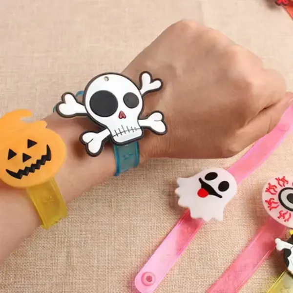 Glowing Halloween Bracelets & Rings Set monster