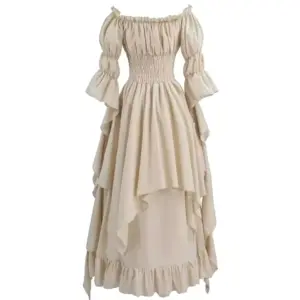 Gothic Renaissance Witch Dress champang