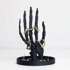 Gothic Skeleton Hand Jewelry Display Stand feature