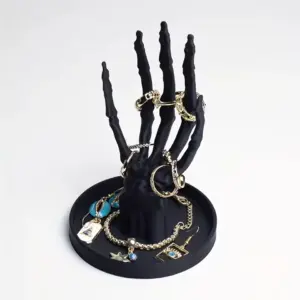Gothic Skeleton Hand Jewelry Display Stand nacklace