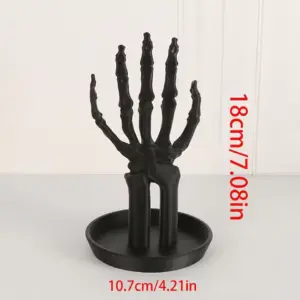 Gothic Skeleton Hand Jewelry Display Stand size