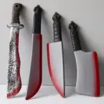 Halloween Bloody Knife Prop fore feature