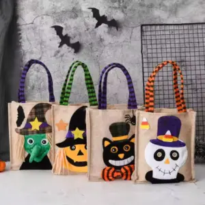 Halloween Candy Gift Bags wall gray