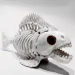 Halloween Fish Skull Bones Decoration Simulated Fish Skeleton feature