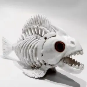 Halloween Fish Skull Bones Decoration Simulated Fish Skeleton feature
