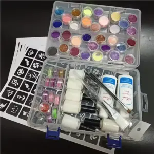Halloween Glitter Tattoo & Stencil Kit 45 colour kit