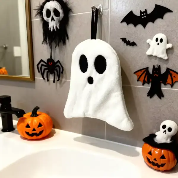 Halloween Hand Towels white
