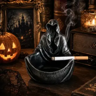 Halloween Mysterious Man Ashtray close up