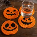 Halloween Pumpkin Coasters feature
