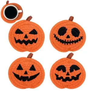 Halloween Pumpkin CoastersHalloween Pumpkin