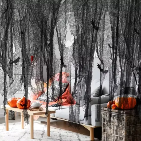 Halloween Scary Gauze Decoration Cloth curtan