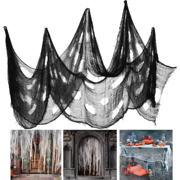 Halloween Scary Gauze Decoration Cloth multi