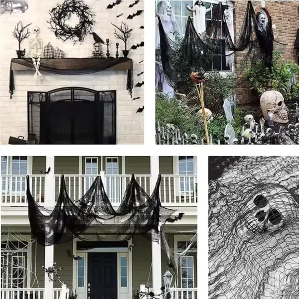 Halloween Scary Gauze Decoration Cloth net