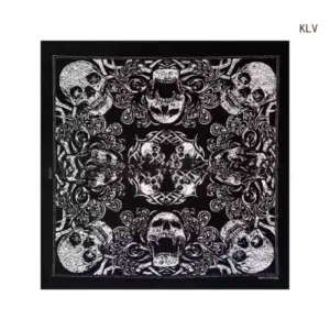 Halloween Skull Scarf Bandana long haired skull