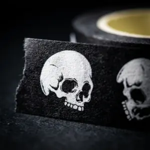 Halloween Skull Washi Tape close up