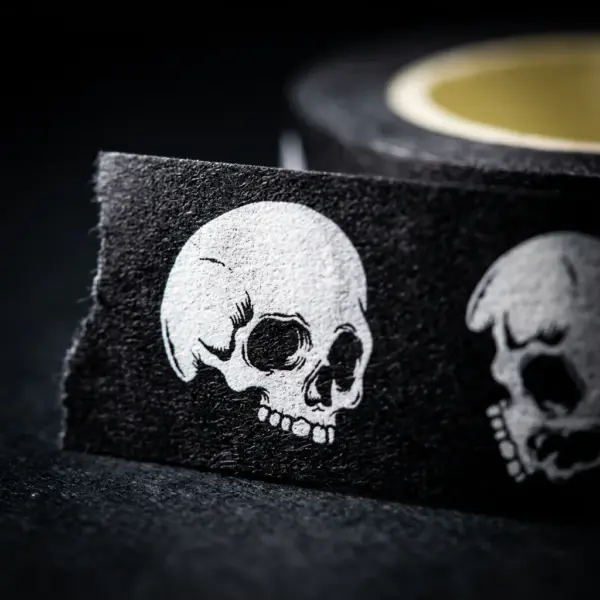 Halloween Skull Washi Tape close up