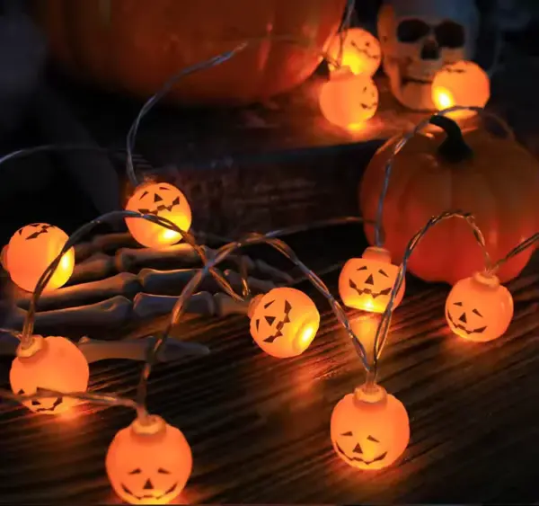 Halloween String Lights on table